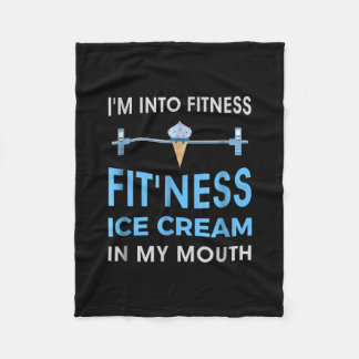 Couverture Polaire Crème glacée Foin Ness Gym Cadeaux Hommes Femmes