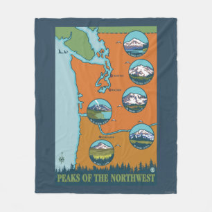 Couverture Polaire Crêtes du nord-ouest - 5 montagnes différentes