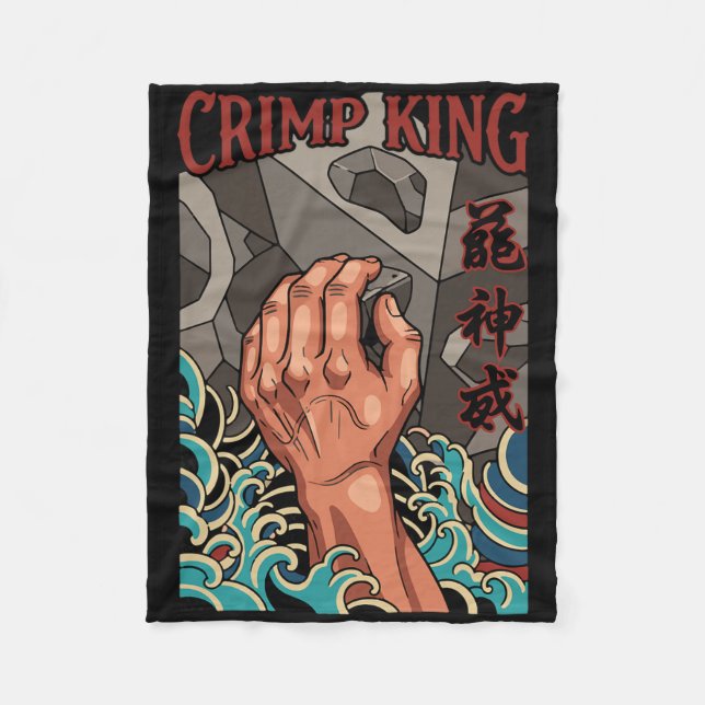 Couverture Polaire Crimp King Climbing Rock Bouldering Adventure  (Devant)
