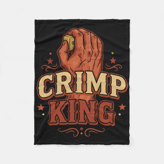 Couverture Polaire Crimp King Rock Climbing Bouldering Fun  (Devant)