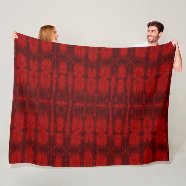 Couverture Polaire Cristal rouge 6 (En situation)