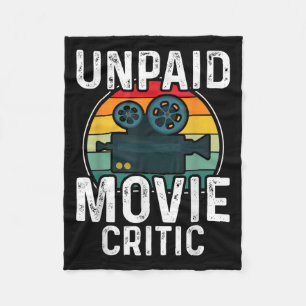 Couverture Polaire Critique de film de cinéma rétro vintage non payé