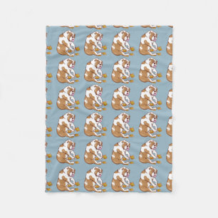 Couverture Polaire Crochet de Bulldog anglais