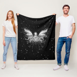 Couverture Polaire Croire Fairy Starlight Imaginaire noir