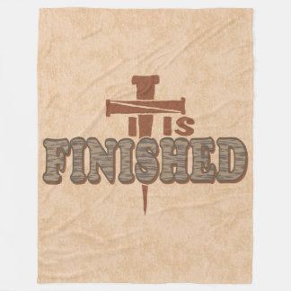 Couverture Polaire Croix des ongles rouillés du Christ Conception chr