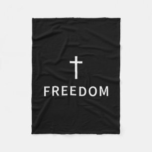 Couverture Polaire Croix minimale chrétienne Liberté Religieux Modern
