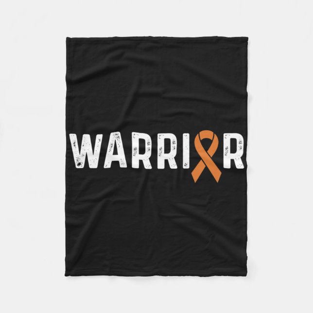 Couverture Polaire Crps Sensibilisation Orange Ribbon Warrier (Devant)