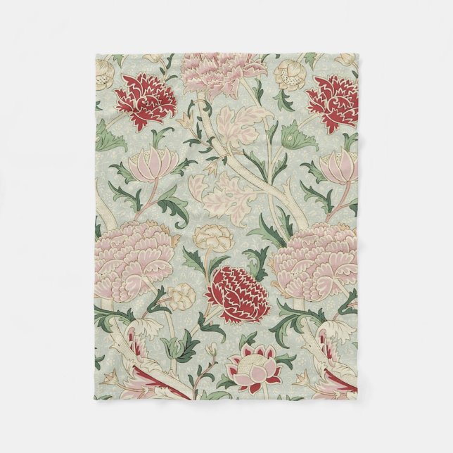 Couverture Polaire Cru floral de Pre-Raphaelite de William Morris (Devant)