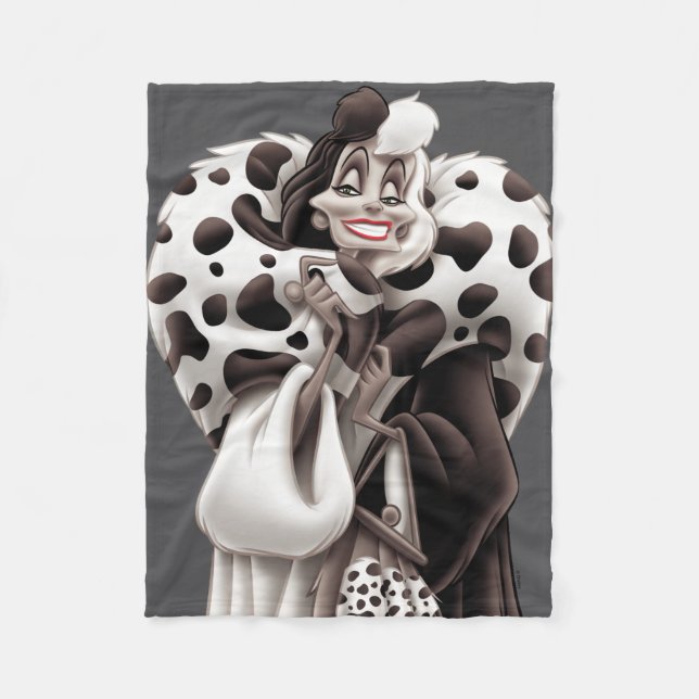 Couverture Polaire Cruella de Vil| Sourire "sucré" (Devant)