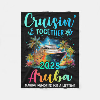 Couverture Polaire Cruisin' Together Aru 2025 Family Cruise Vacation 