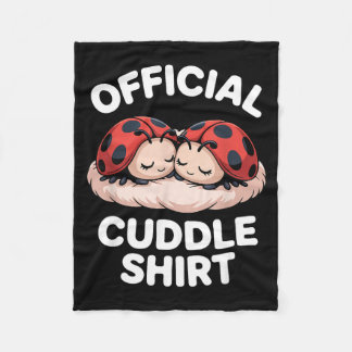 Couverture Polaire Cuddle Shirt Cute Ladybug Couple Cozy 