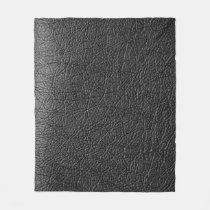Couverture Polaire Cuir noir : texture de closeup transparente.