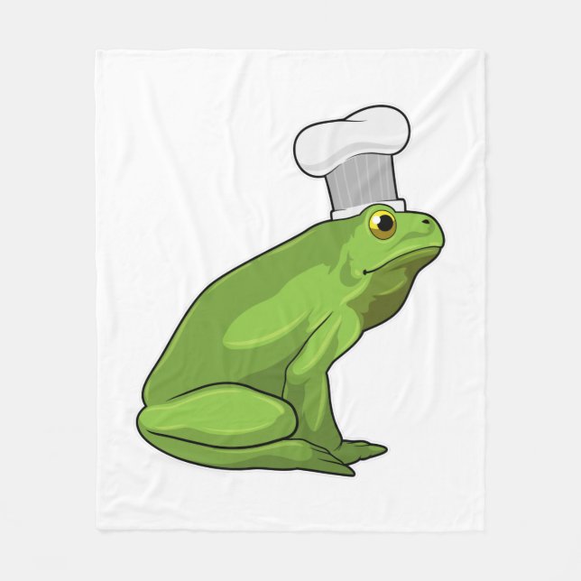 Couverture Polaire Cuire la grenouille avec casquette (Devant)