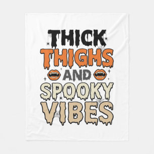 Couverture Polaire Cuisses Épaisses et Vibes Sombres Design Halloween