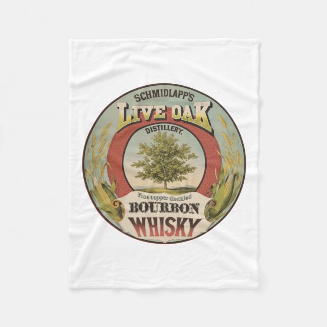 Couverture Polaire Cuivre fin Distillé Bourbon Whisky. (Devant)