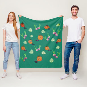 Couverture Polaire Cultures racines, légumes mignons
