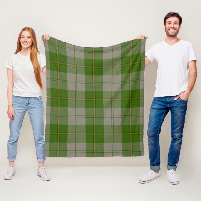 Couverture Polaire Cunningham Dress Green Dancers Plaid (En situation)