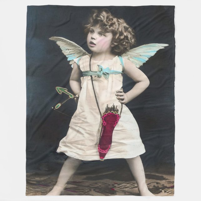 Couverture Polaire Cupidon en colère (Devant)