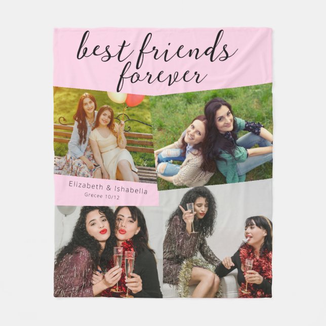 Couverture Polaire Custom Best Friend Photo Gift for Your Bestie (Devant)