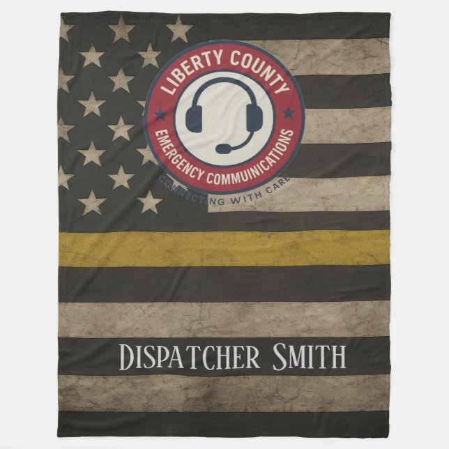 Couverture Polaire Custom Dispatcher Thin Gold Line Blanket (Devant)