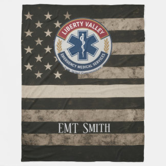 Couverture Polaire Custom EMT Thin White Line Blanket
