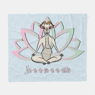 Couverture Polaire CUT CHÈQUE YOGA   Namaste GetYerGoat™