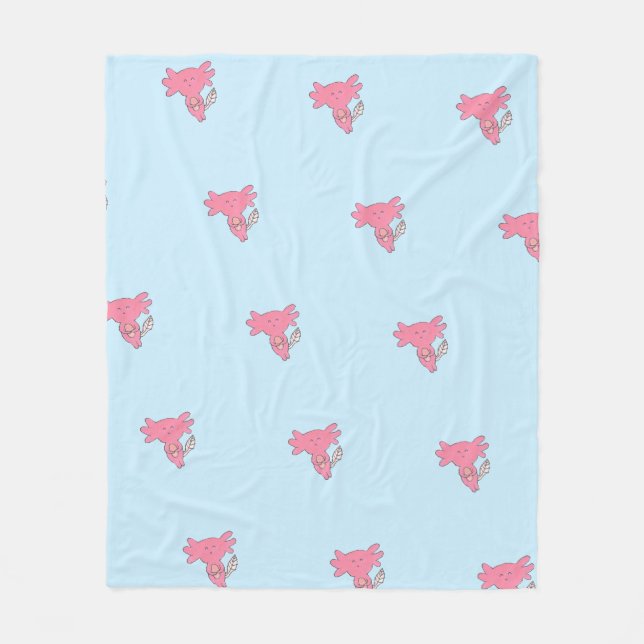 Couverture Polaire Cute Axolotl (Devant)