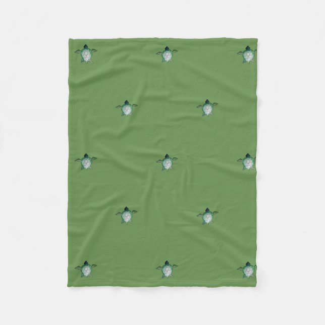 Couverture Polaire Cute bébé tortue couette douillette (Devant)