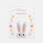 Cute Bunny Blanche-Toison personnalisée