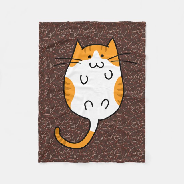Couverture Polaire Cute chat (Devant)