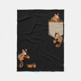 Couverture Polaire Cute Climbing Squirrels - Rodent Squirrel Lover An