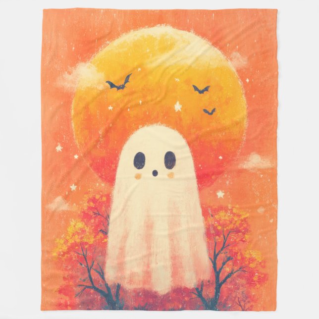 Couverture Polaire Cute Cozy Halloween Blanket (Devant)