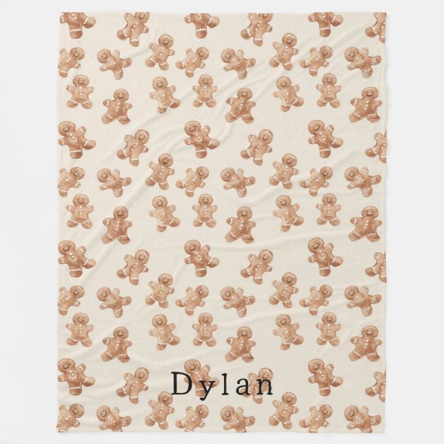 Couverture Polaire Cute Cream Gingerbread Cookies   (Devant)