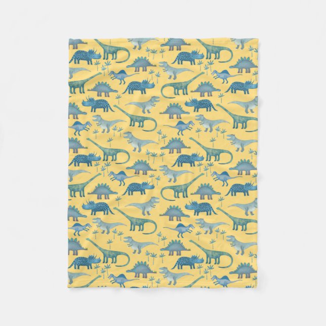 Couverture Polaire Cute Dinosaur (Devant)