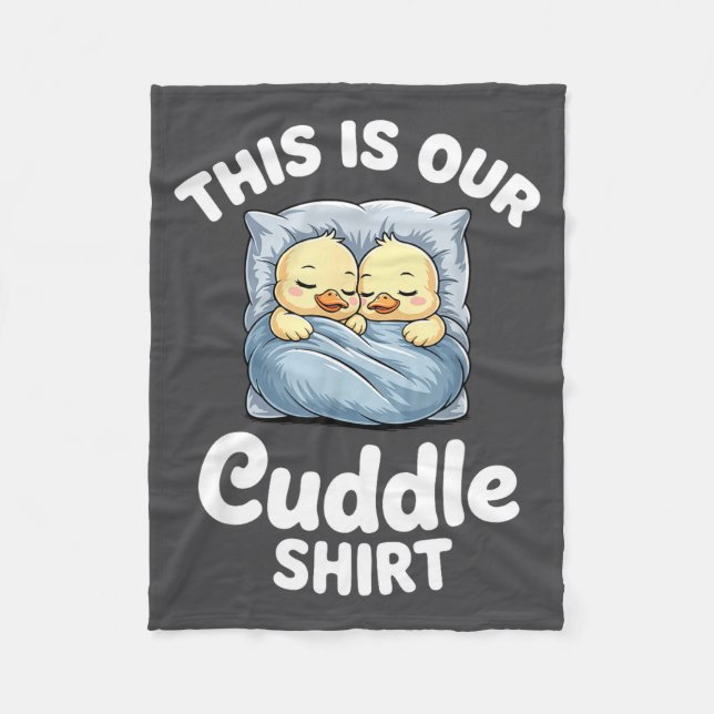 Couverture Polaire Cute Duck Couple Cozy This Is Our Cuddle  (Devant)
