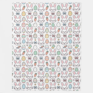 Couverture Polaire Cute Easter Bunny Baby Blanket