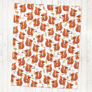 Couverture Polaire Cute écureuil