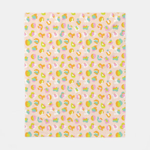 Couverture Polaire Cute Empreinte de léopard Cheetah Spots Motif rose