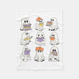 Couverture Polaire Cute Ghost Livres de lecture Drôle Halloween Livre