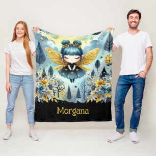 Couverture Polaire Cute Goth Girl Décor Personnalisé Cadeau Gothique