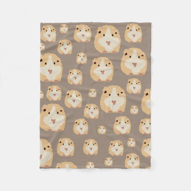 Couverture Polaire Cute Hamster Motif Brown (Devant)