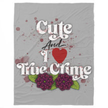 Cute & I ❤️ True Crime!–Black Dahlia Flower Design