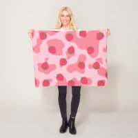 Cute Kawaii Motif de la vache fraise