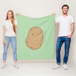 Couverture Polaire Cute Kawaii Pomme de terre japonais