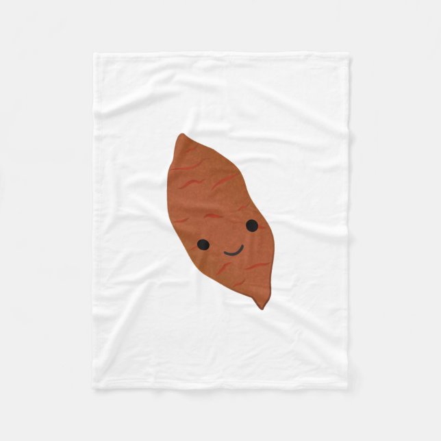Couverture Polaire Cute Kawaii Pomme de terre sucrée (Devant)