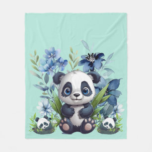 Couverture Polaire Cute Panda Baby