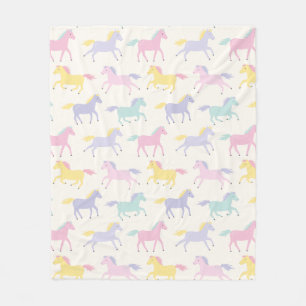 Couverture Polaire Cute Pastel Horloge à la crème Blanche polaire
