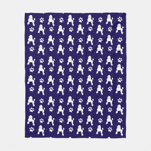 Couverture Polaire Cute Poodle Fleece Blanket (Devant)