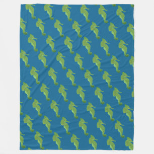 Couverture Polaire Cute Seahors motif Fleece Blanket