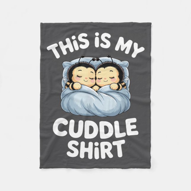 Couverture Polaire Cute Sleeng Bee This Is My Cuddle  (Devant)